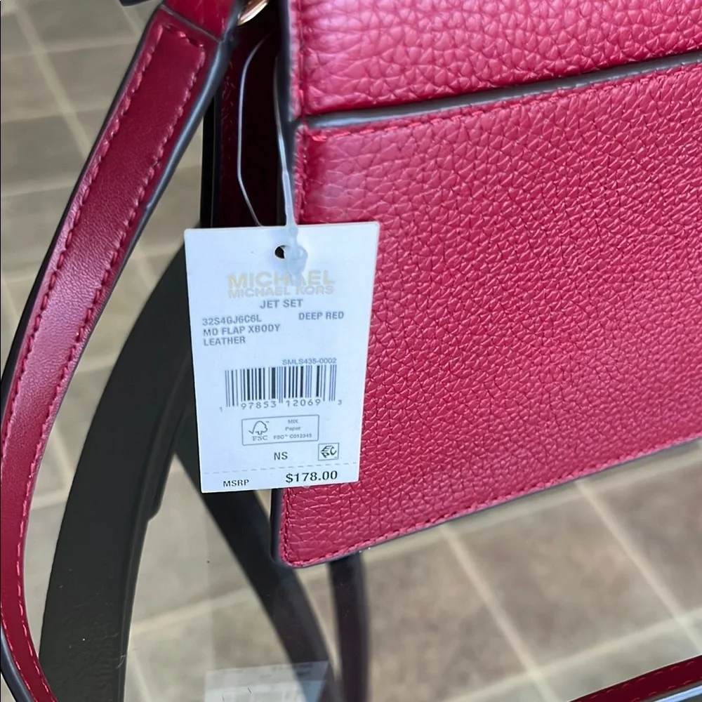 Michael Kors Red Crossbody Bag